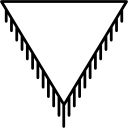 bijou de forme triangulaire 