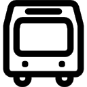 profilo frontale della metropolitana icona