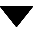 triângulo preenchido com seta para baixo 