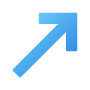 flecha diagonal icon