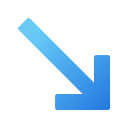 flecha diagonal icon