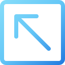 flecha diagonal icon