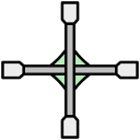 llave cruzada icon