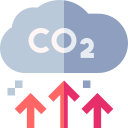 emisión de co2 icon