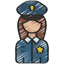 mujer policía icon