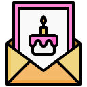 verjaardagskaart icoon