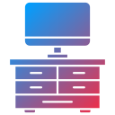 mesa de televisión icon