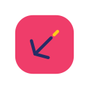 flecha diagonal icon