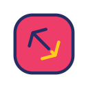 flecha diagonal icon