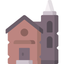 Haunted house icon