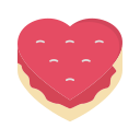 pastel de corazón icon