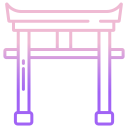 puerta japonesa icon