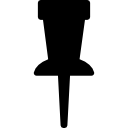 pin silhouette icon