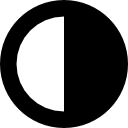 botão circular de contraste 
