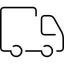 contorno de transporte ultrafino de caminhão logístico 