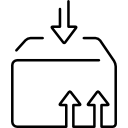 paquete de caja logística contorno ultradelgado 