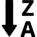 classifique em ordem alfabética de z a a 