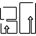 paquetes de cajas apilan contornos ultrafinos 