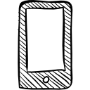 Tablet computer sketch icon