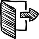 Logout sketch icon