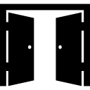 porta dupla aberta 