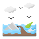 la contaminación del agua icon