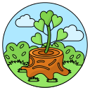 tocón de árbol icon