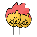 incendio forestal icon