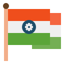 bandeira da Índia 