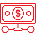 dinero digital icon