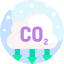 emisión de co2 icon