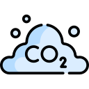 emisión de co2 icon