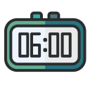 reloj digital icon