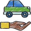 préstamo de automóvil icon