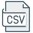 archivo csv icon