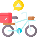 bicicleta de reparto icon