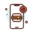 sin comida rapida icon