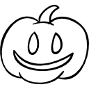 feliz cabeza de calabaza de halloween 