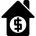 propriété immobilière en dollars Icône