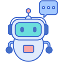 Robot assistant icon