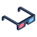 gafas 3d icon