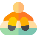 trineo inflable icon