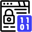 código binario icon