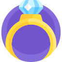 anillo de diamantes icon