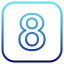 numero 8 icon