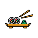 rollo de sushi icon