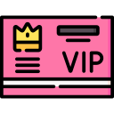 tarjeta vip icon