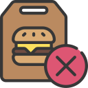 sin comida rapida icon