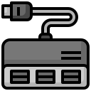 concentrador usb icon