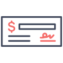 cheque bancario icon